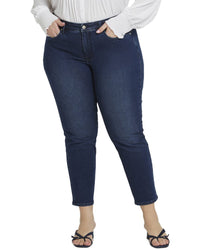 Nydj Plus Sheri Marvelous Ankle Crop Jean Blue