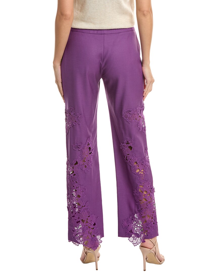 Oscar De La Renta Wool & Mohair-Blend Pant