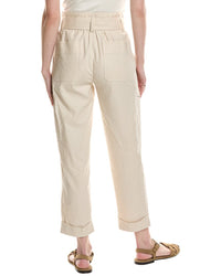 Vince Belted Linen-Blend Pant