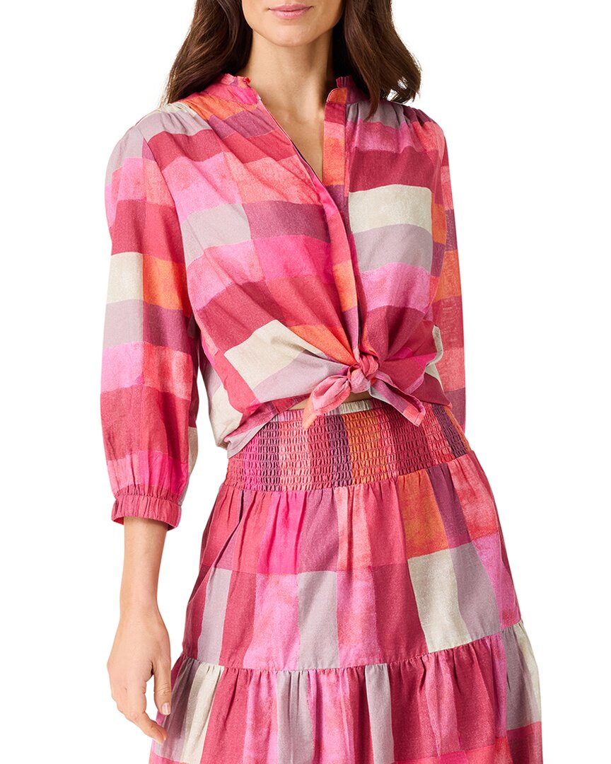 Nic+Zoe Sunset Plaid Girlfriend Shirt