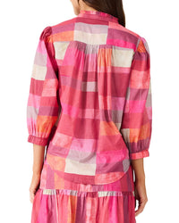 Nic+Zoe Sunset Plaid Girlfriend Shirt