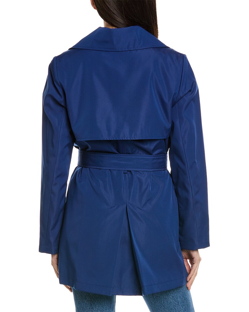 Via Spiga Double-Breasted Short Trench Coat