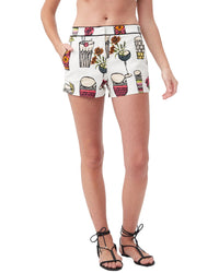 Trina Turk Piped Corbin 2 Short Grey Multi