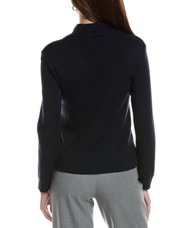 Bruno Magli Merino Wool Epaulet Sweater Jacket