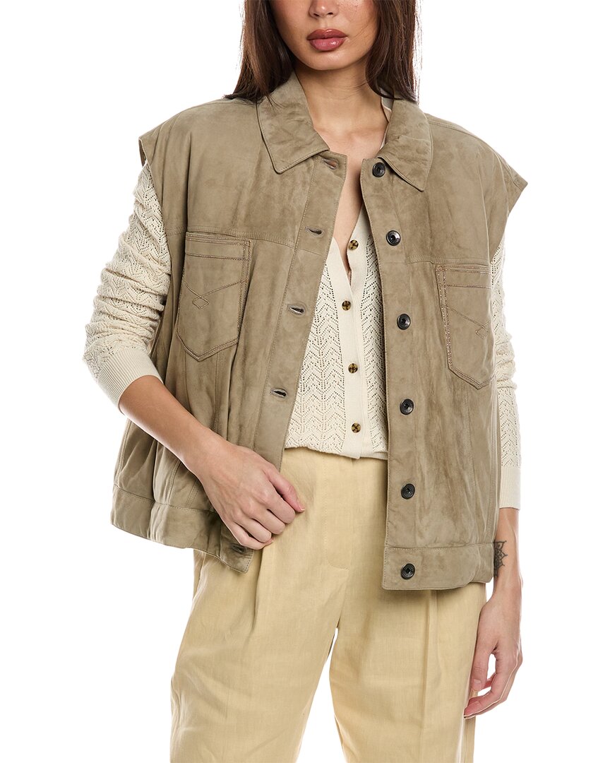 Brunello Cucinelli Leather Vest
