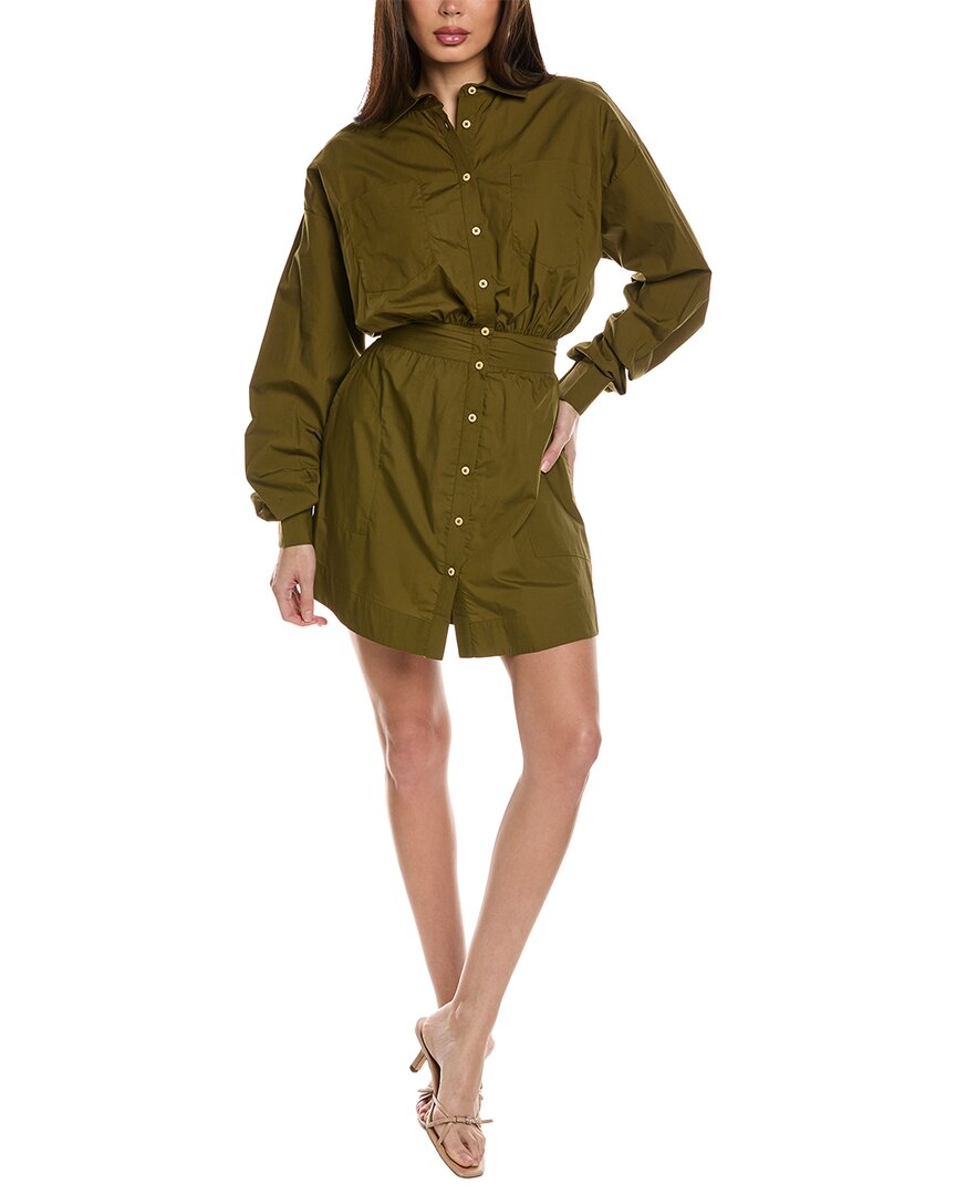 Merlette Bedford Shirtdress Green
