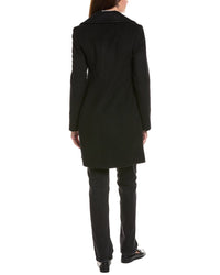 Fleurette Tailored Double-Breasted Wool-Blend Coat
