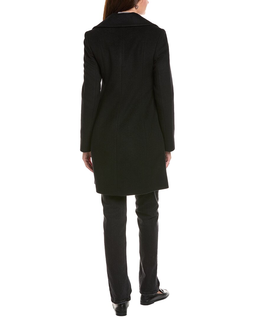 Fleurette Tailored Double-Breasted Wool-Blend Coat