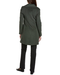Fleurette Tailored Double-Breasted Wool-Blend Coat