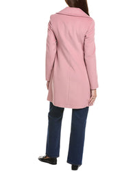 Fleurette Tailored Double-Breasted Wool-Blend Coat