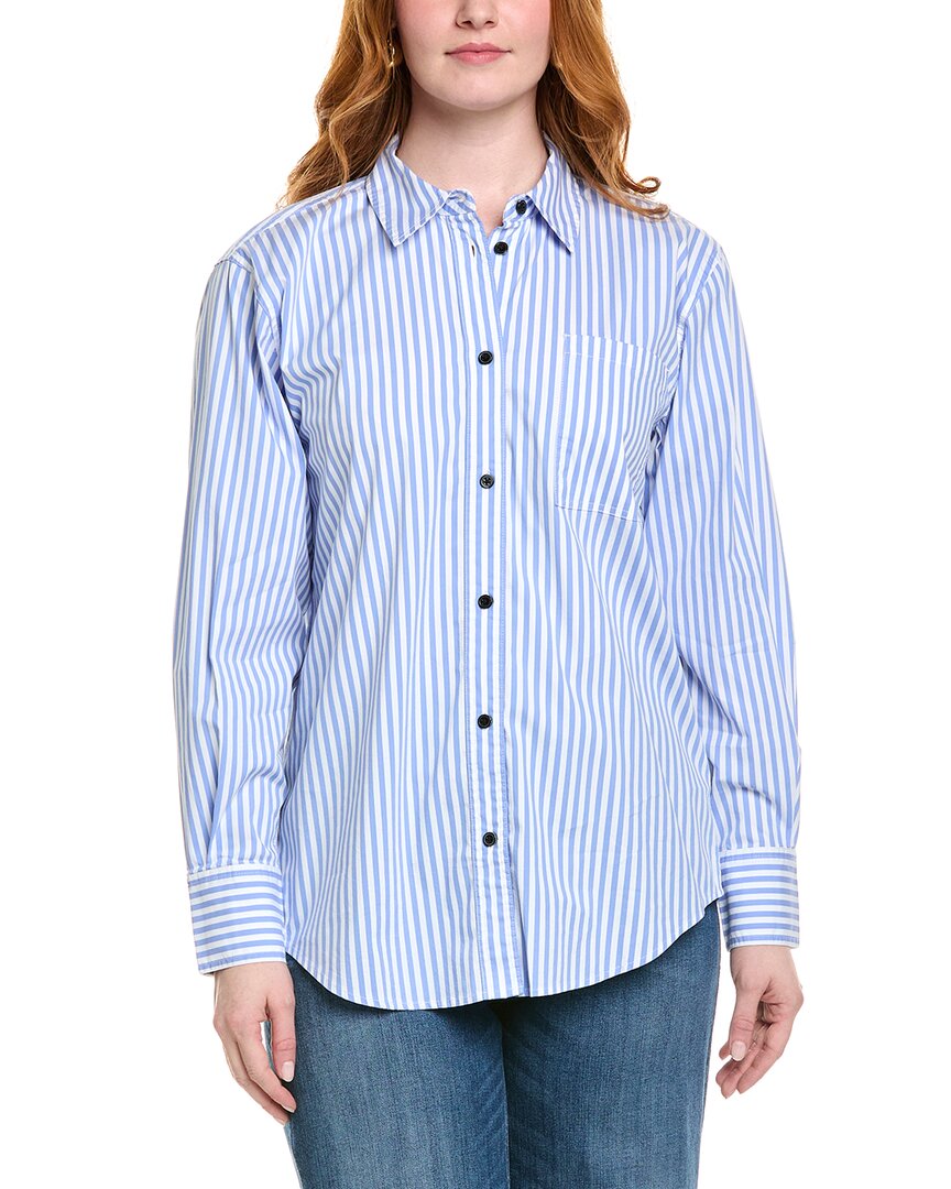 7 For All Mankind Shirt Blue