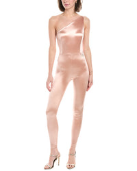 Elisabetta Franchi One-Shoulder Jumpsuit Pink