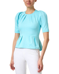 Chloe Kristyn Angele Peplum Top Regular 0 (XS) Blue