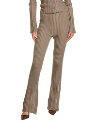 Nicholas Mireya Plaited Rib Pant Grey Multi Regular 12 (L)