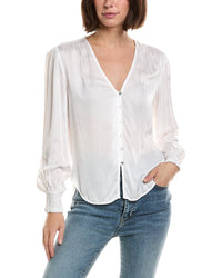Bella Dahl Smocked Cuff Button Down Shirt