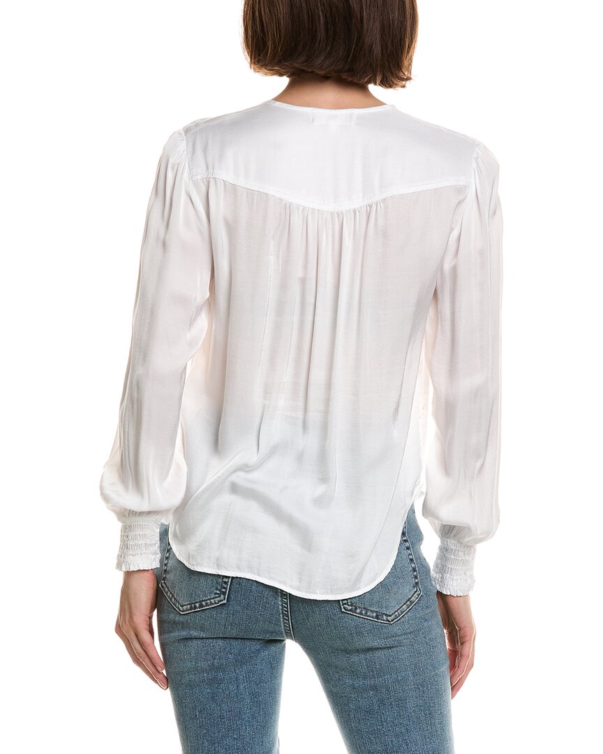 Bella Dahl Smocked Cuff Button Down Shirt
