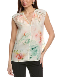 Hugo Boss Binadi Silk Blouse White Regular 2 (XS)