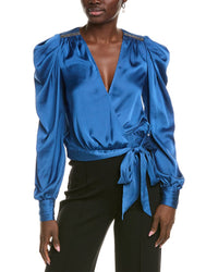 Ramy Brook Mammie Blouse Blue