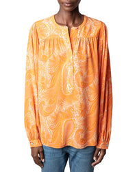 Zadig & Voltaire Tigy Silk Blouse Regular 0 (XS) Orange