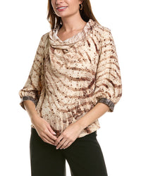 Joseph Ribkoff Top Beige 2