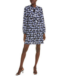 Diane Von Furstenberg Romi Mini Dress Blue
