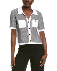 St. John Knit Cardigan White