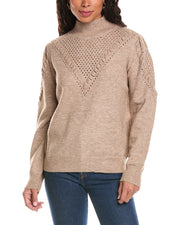 Anna Kay Pointelle Wool-Blend Sweater
