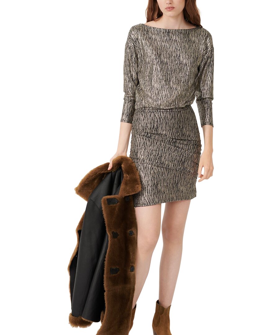Maje Woven Dress Black 34