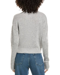Incashmere Crop Mock Wool & Cashmere-Blend Sweater
