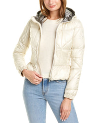 Colmar Padded Peplum Jacket White Multi