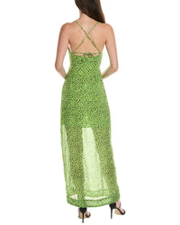 Ganni Chiffon Midi Slip Dress