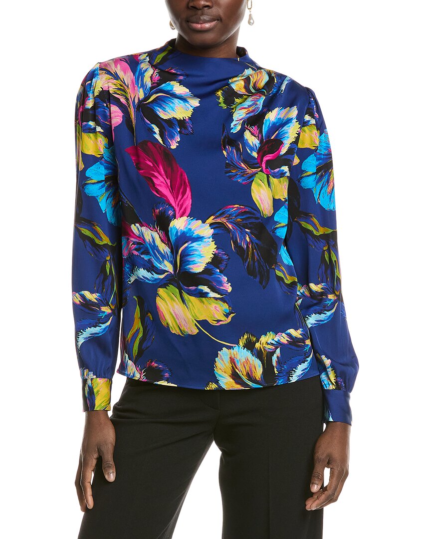 Elie Tahari The Tien Silk-Blend Blouse