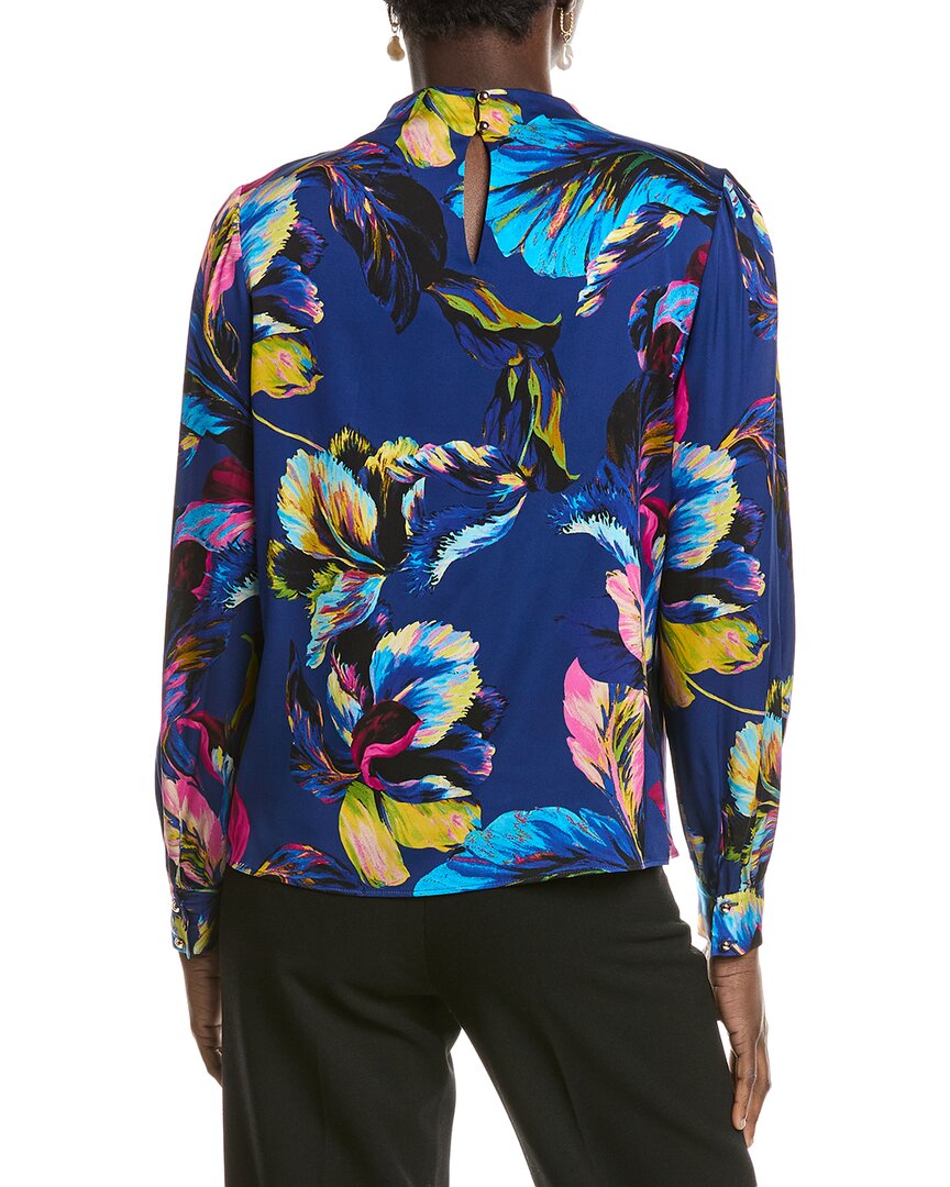 Elie Tahari The Tien Silk-Blend Blouse