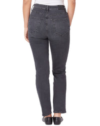 Paige Accent Dark Magnet Ultra High Rise Straight Jean