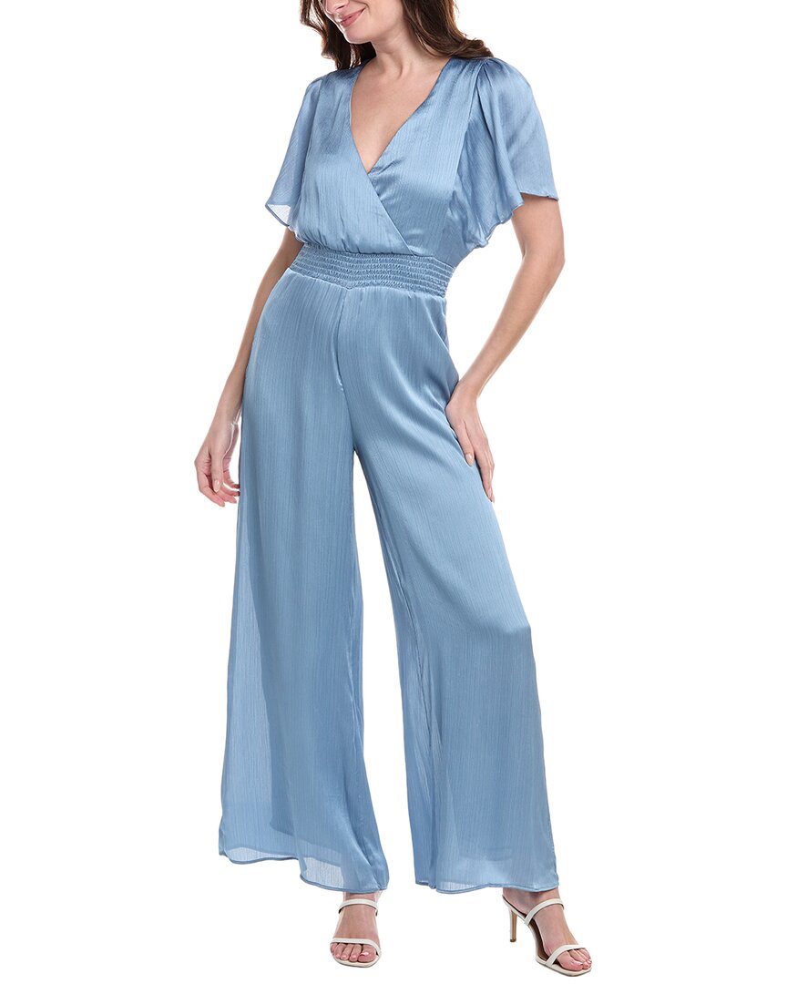 Vince Camuto Surplice Jumpsuit Blue