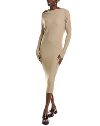 Enza Costa Slouch Sweaterdress Brown Multi Regular 12 (L)