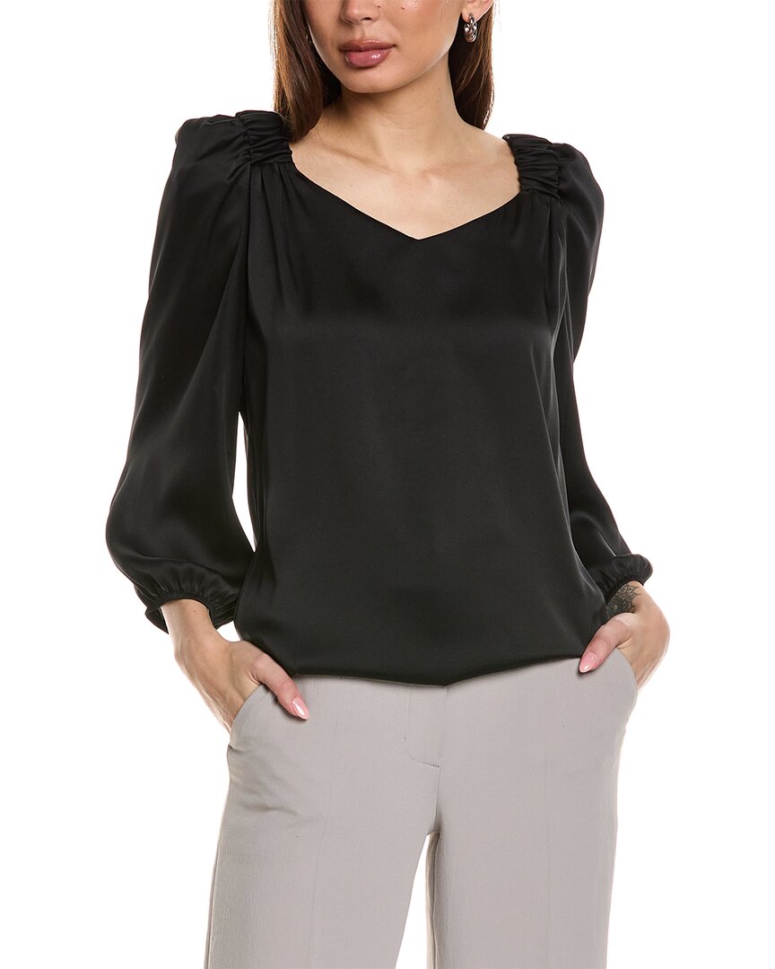 Joseph Ribkoff Puff Sleeve Blouse Black