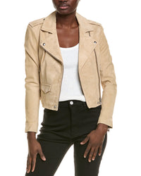 Iro Ashley Suede Jacket White