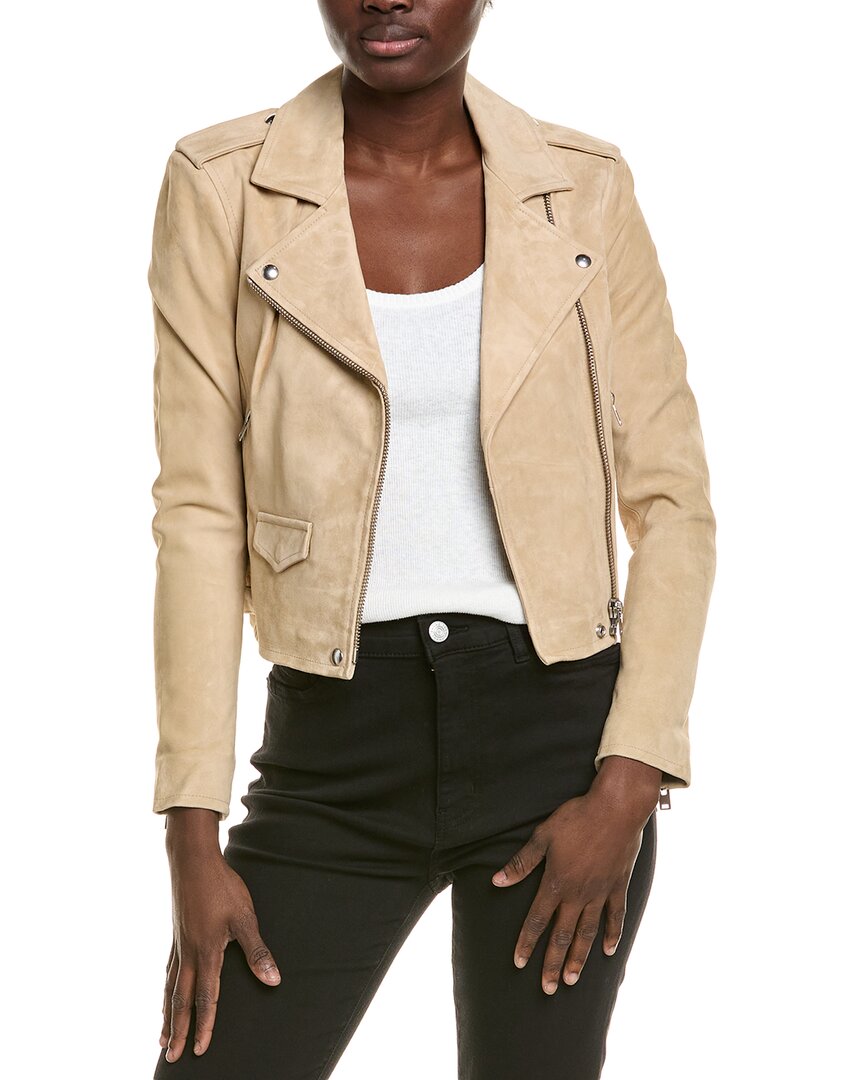 Iro Ashley Suede Jacket White