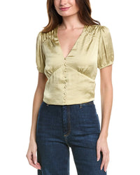 Paige Plie Top Green