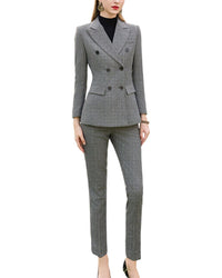 Anette 2Pc Wool-Blend Blazer & Pant Set