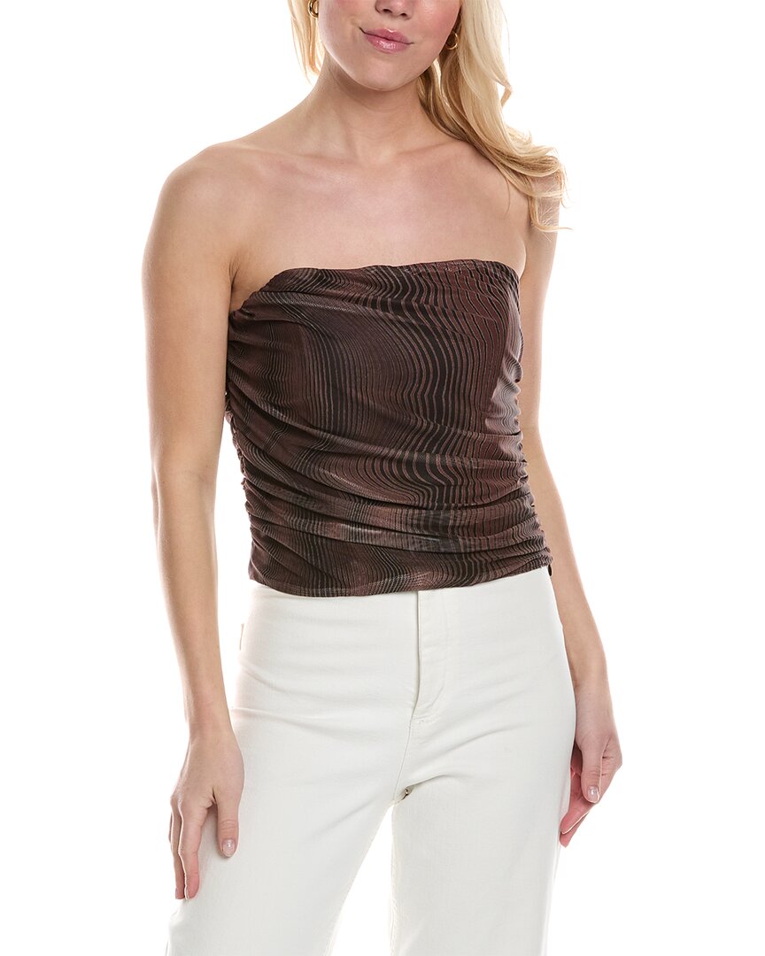 Reveriee Tube Top Brown Multi Regular 12 (L)
