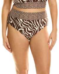 La Blanca Fierce Banded Bottom Brown Plus 22W (3X)