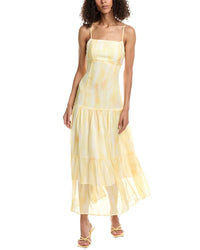Beulah Spaghetti Strap Maxi Dress Yellow Regular 12 (L)