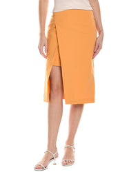 Maje Pencil Skirt Orange