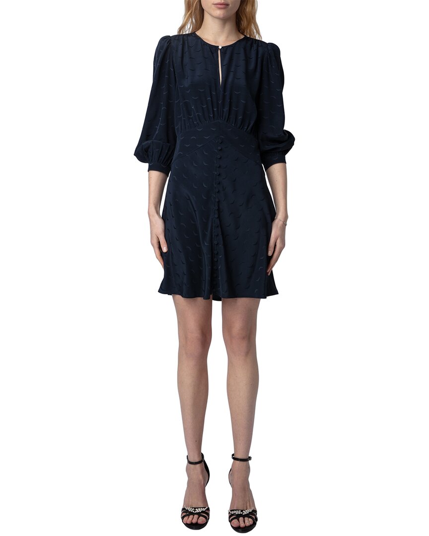 Zadig & Voltaire Rhodri Silk Dress Blue