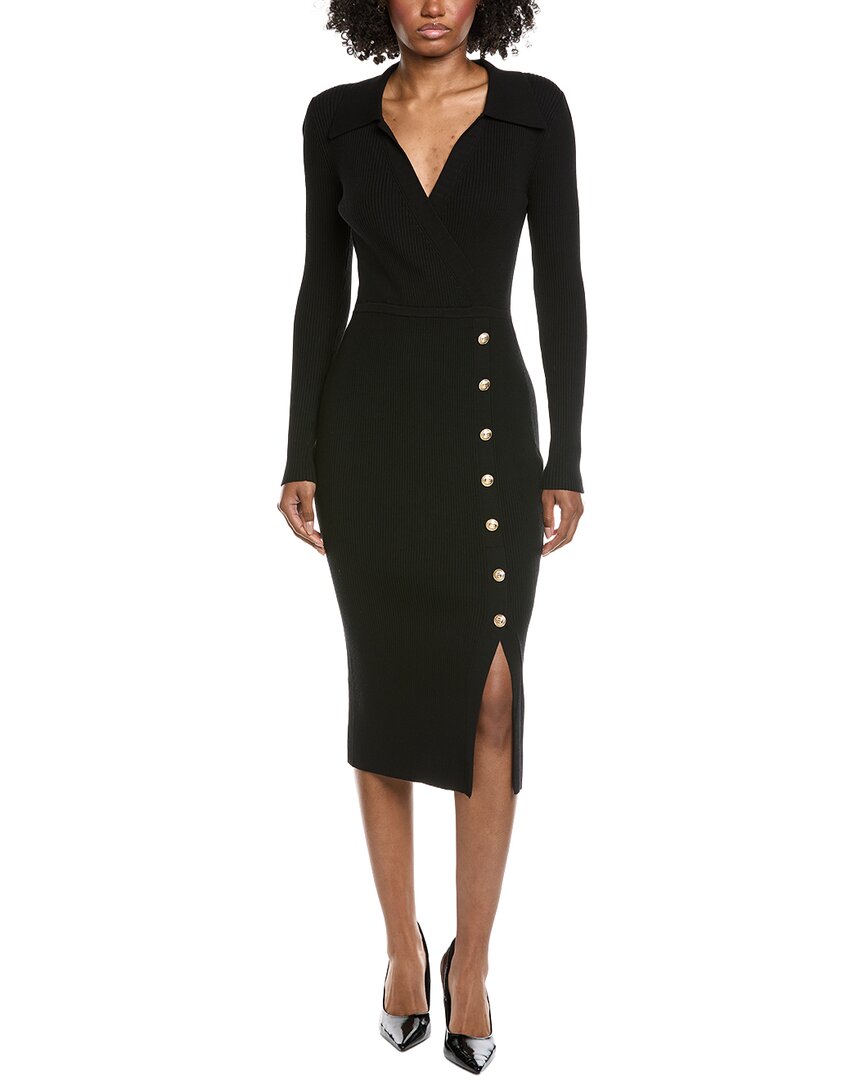 Elie Tahari Rib Knit Midi Dress