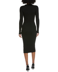 Elie Tahari Rib Knit Midi Dress