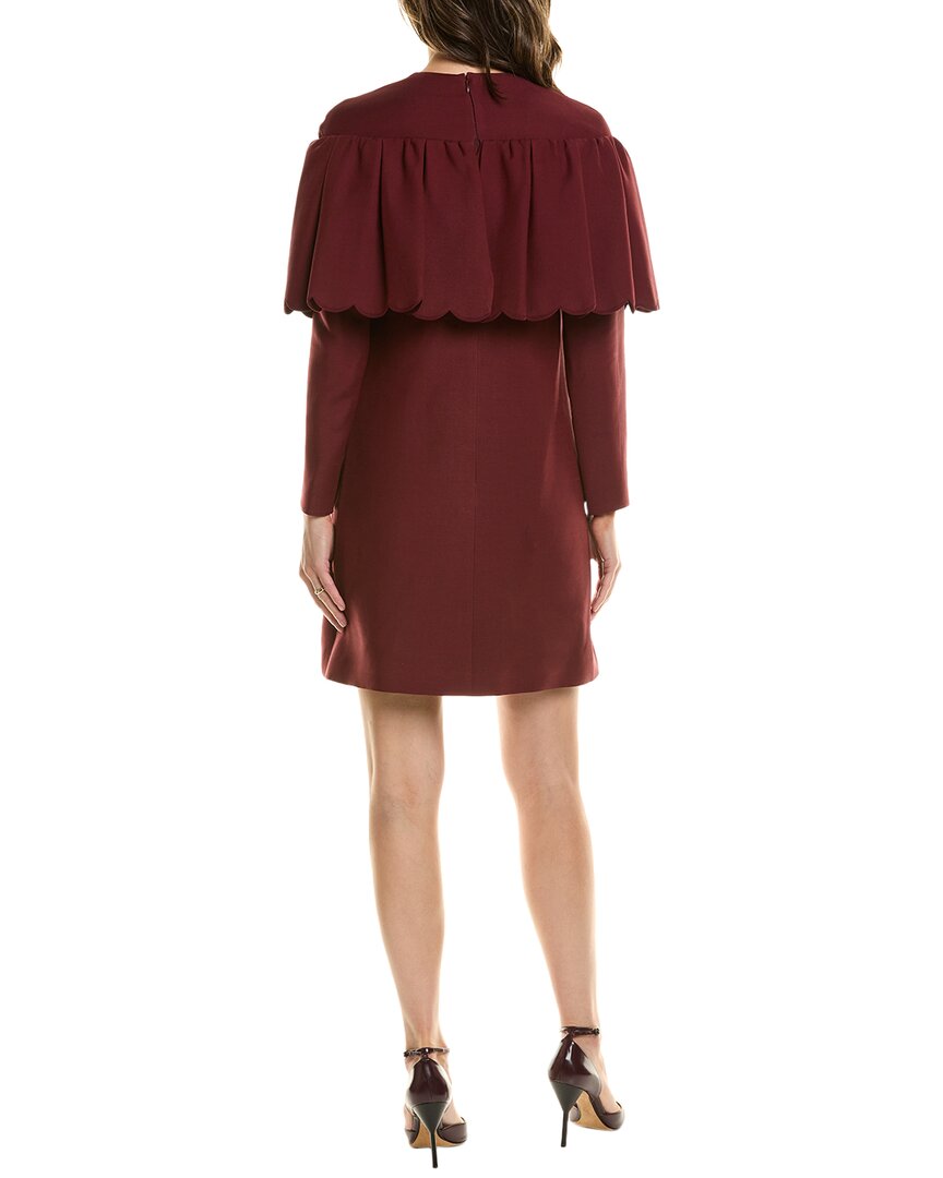 Valentino Wool & Silk-Blend Shift Dress