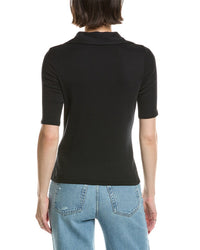 Vince Elbow-Sleeve Polo Shirt